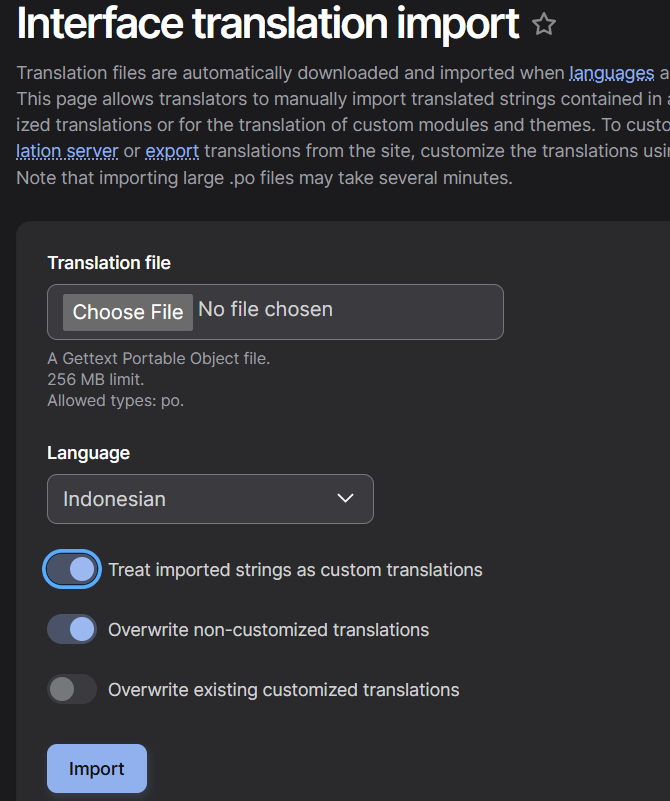 Indonesian .po file