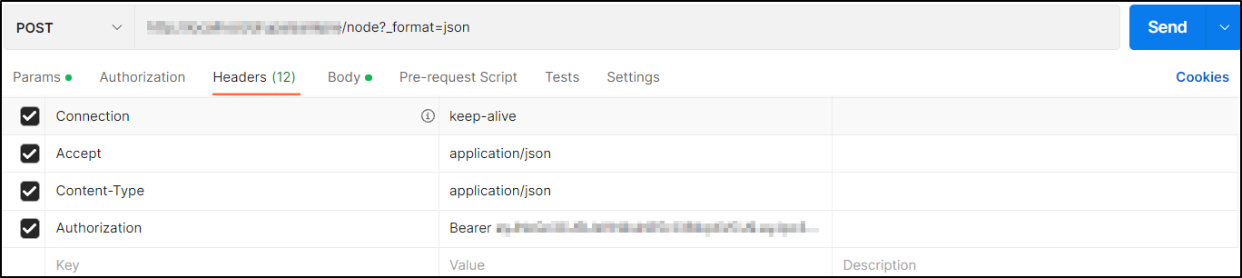 Postman headers