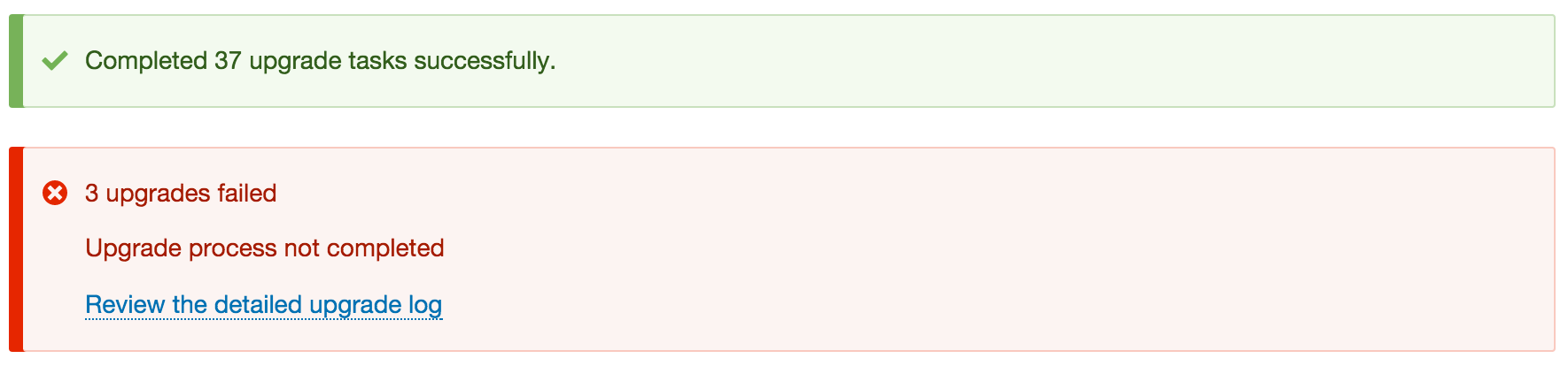 DrupalUpgradeResults