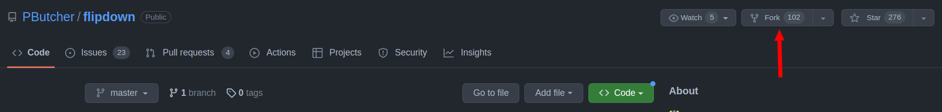 fork git repository