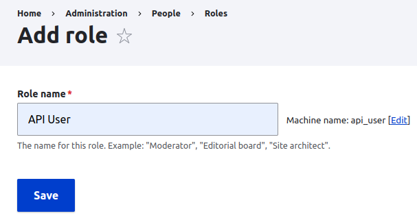 API user