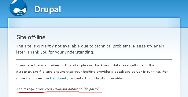 Drupal maintenance mode