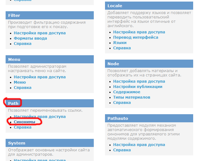 Drupal Pathauto settings