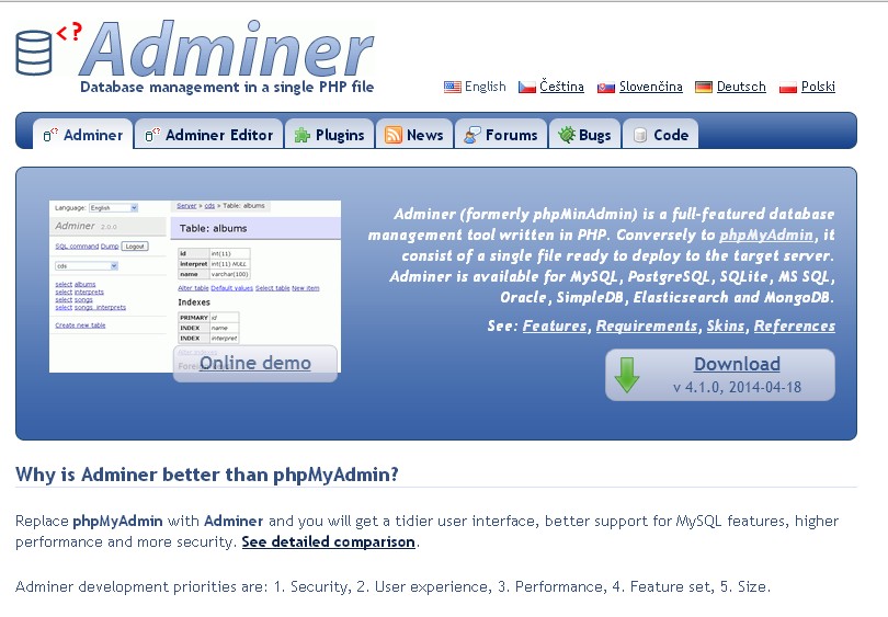 Adminer