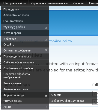 Input formats