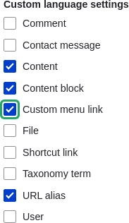 Language content