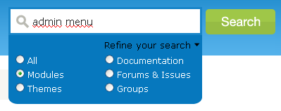 Drupal मॉड्यूल खोज