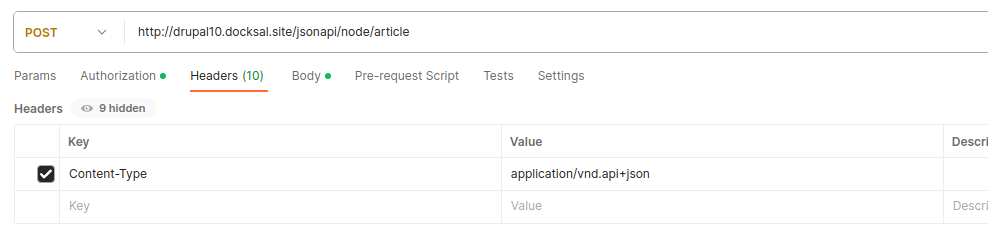 Postman headers