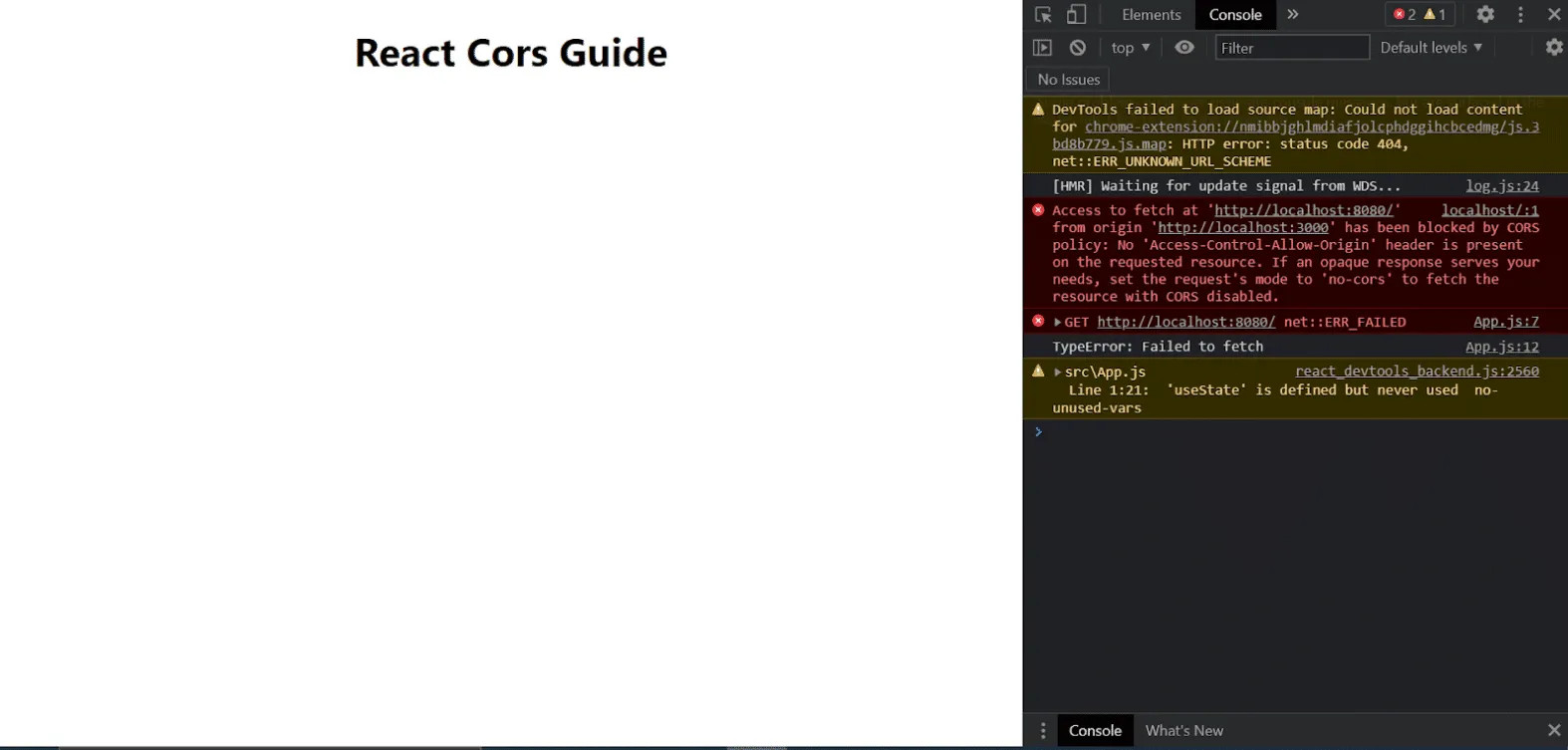 CORS error