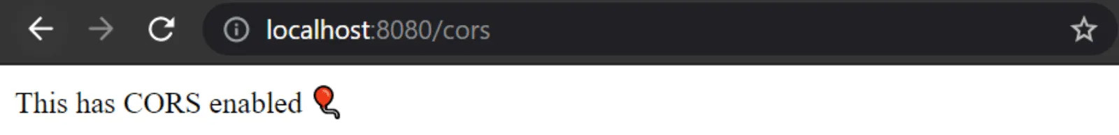 Express Server Endpoint /cors.
