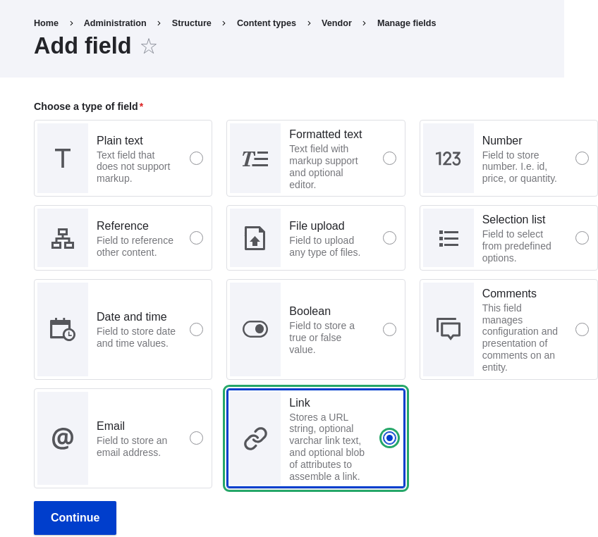 Drupal add field
