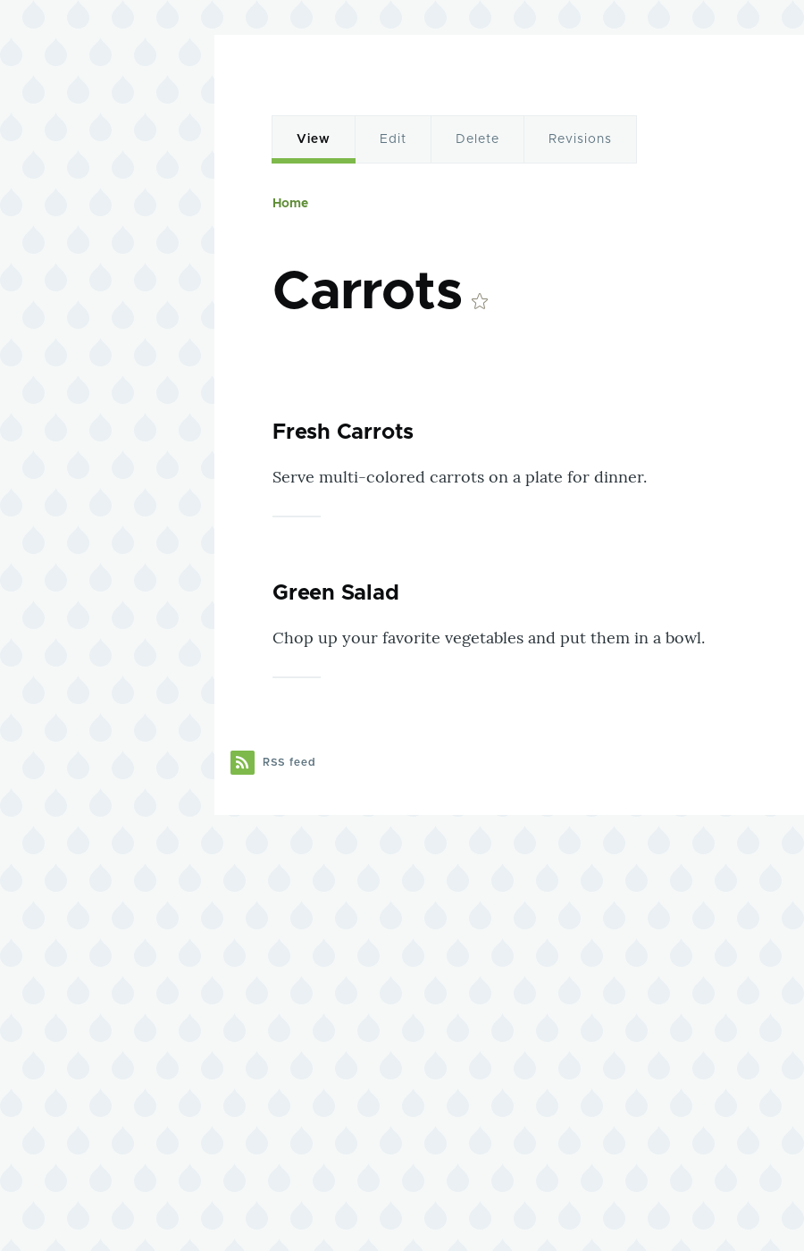 listing page