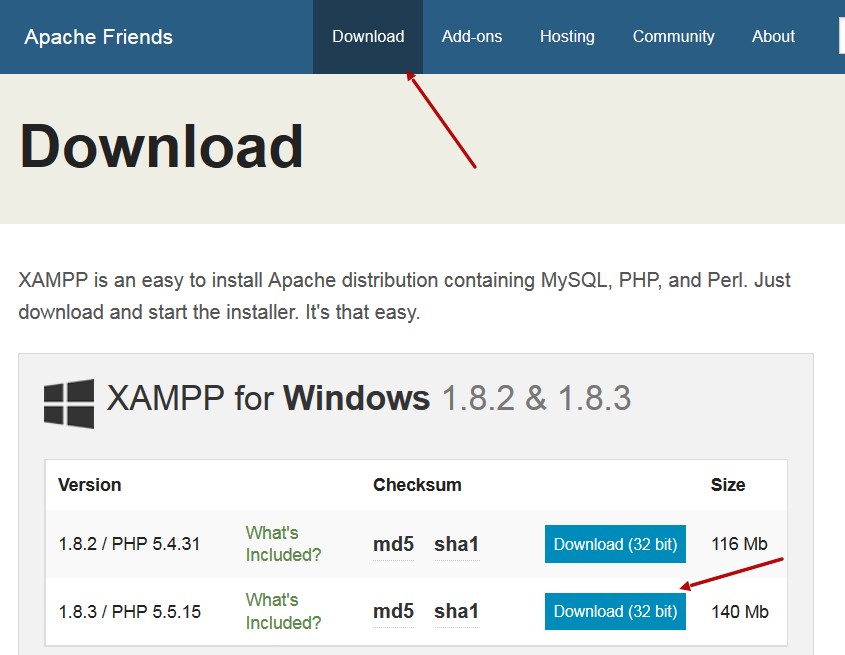 drupal xampp